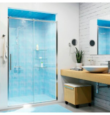 Душевая дверь в нишу Wasserkraft Dinkel 58R30 130 см раздвижная, стекло прозрачное