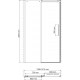 Душевая дверь в нишу Wasserkraft Dinkel 58R31 140 см раздвижная, стекло прозрачное