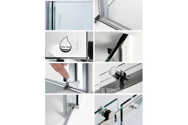 Душевой уголок Wasserkraft Dinkel 58R34 130x100 см прямоугольный, двери раздвижные