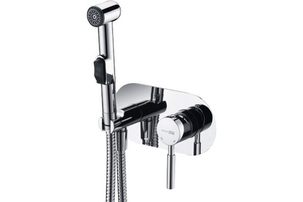 Гигиенический душ Wasserkraft Main 4138 со смесителем, С ВНУТРЕННЕЙ ЧАСТЬЮ, хром