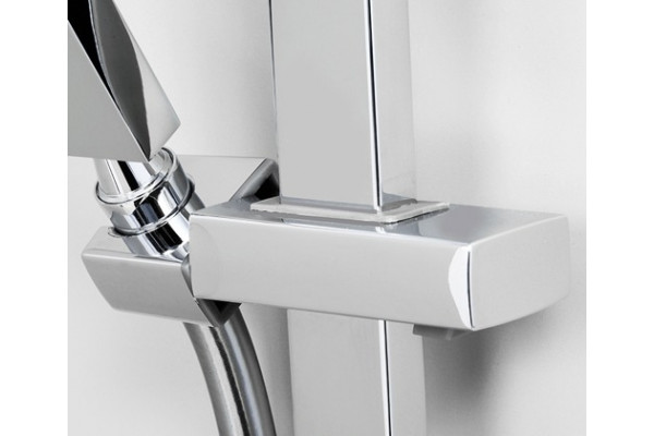 Душевой гарнитур Wasserkraft A143 хром, штанга 60.5 см, шланг 150 см