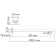 Кронштейн для верхнего душа Wasserkraft Sauer A183 золото, штанга 6.2 см