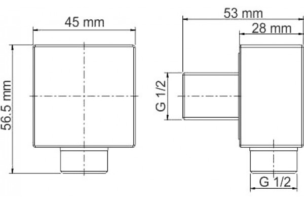 Шланговое подключение Wasserkraft Wiese A179 цвет серый, штанга 5.65 см