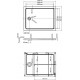 Поддон для душа Wasserkraft Amper 29T 120x90 см прямоугольный, низкий