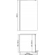 Душевая перегородка Wasserkraft Rossel 28W40 120 см, профиль хром, стекло прозрачное