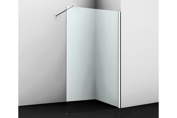 Душевая перегородка Wasserkraft Rossel 28W40 120 см, профиль хром, стекло прозрачное