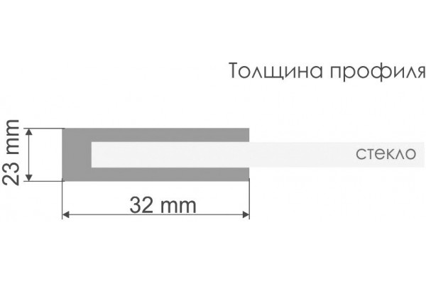 Душевой уголок Wasserkraft Main 41S33 прямоугольный, двери раздвижные, стекло прозрачное