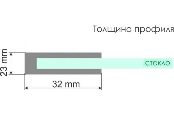 Душевая дверь в нишу Wasserkraft Main 41S30 раздвижная, стекло прозрачное