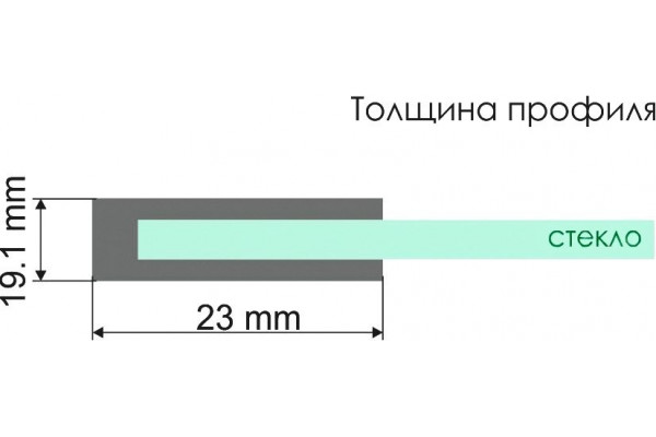 Душевая дверь в нишу Wasserkraft Dill 61S31 раздвижная, стекло прозрачное