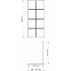 Душевая перегородка Wasserkraft Glan 66W 90 см, профиль черный матовый, с покрытием анти-капля