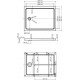 Поддон для душа Wasserkraft Amper 29Т07 120x90 см прямоугольный, средний