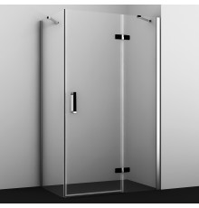Душевой уголок Wasserkraft Aller 10H06RBLACK MATT 120x80 см прямоугольный, двери распашные