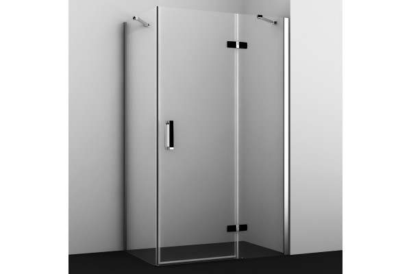 Душевой уголок Wasserkraft Aller 10H06RBLACK MATT 120x80 см прямоугольный, двери распашные