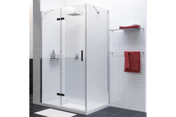 Душевой уголок Wasserkraft Aller 10H06LBLACK MATT 120x80 см прямоугольный, двери распашные