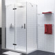 Душевой уголок Wasserkraft Aller 10H06LBLACK MATT 120x80 см прямоугольный, двери распашные