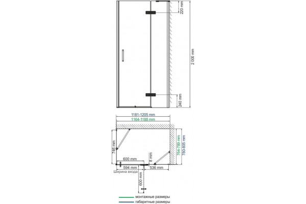 Душевой уголок Wasserkraft Aller White 10H06RWHITE 120x80 см прямоугольный, двери распашные