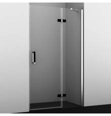 Душевая дверь в нишу Wasserkraft Aller Black 10H05RBLACK 120 см распашная, стекло прозрачное