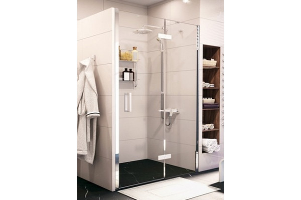 Душевая дверь в нишу Wasserkraft Aller White 10H05RWHITE 120 см распашная, стекло прозрачное