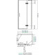 Душевой уголок Wasserkraft Aller 10H06R 120x80 см прямоугольный, двери распашные