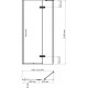 Душевая дверь в нишу Wasserkraft Aller 10H05-SPR 120 см распашная, стекло прозрачное