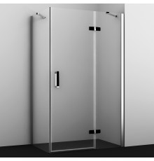 Душевой уголок Wasserkraft Aller 10H10RBLACK MATT 120x100 см прямоугольный, двери распашные