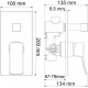 Смеситель Wasserkraft Aller 10641W С ВНУТРЕННЕЙ ЧАСТЬЮ, для ванны с душем, однорычажный