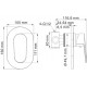 Гигиенический душ Wasserkraft A15356 шланг 100 см хром,  в современном стиле