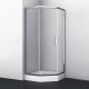Душевой уголок Wasserkraft Naab 86S38 100х100 см двери раздвижные, стекло прозрачное