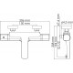 Термостатический смеситель Wasserkraft Naab 8611 Thermo для ванны с душем, термостат, хром