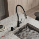 Смеситель для кухни Wasserkraft A8417 magic black однорычажный, высота излива 25 см