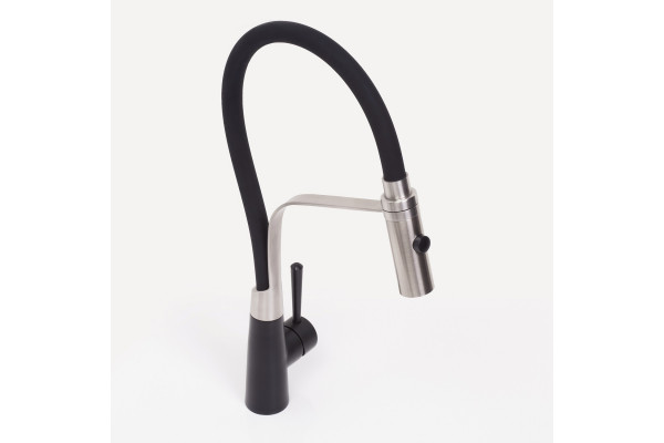 Смеситель для кухни Wasserkraft A8417 magic black однорычажный, высота излива 25 см