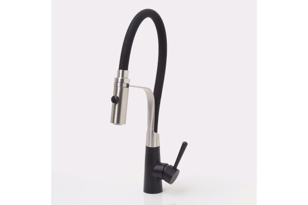 Смеситель для кухни Wasserkraft A8417 magic black однорычажный, высота излива 25 см