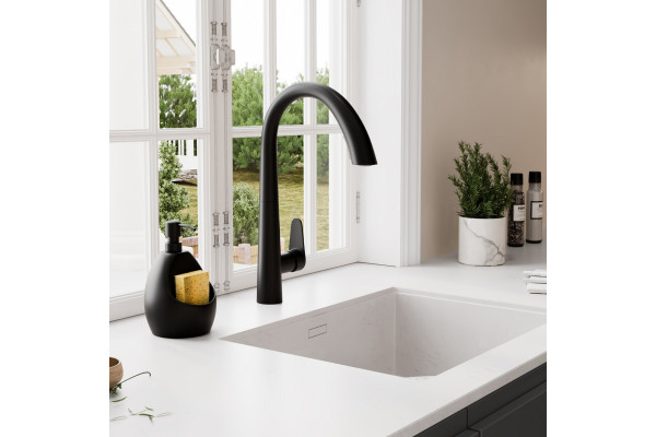Смеситель для кухни Wasserkraft A8667 magic black однорычажный, черный