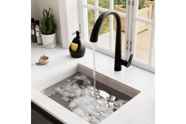 Смеситель для кухни Wasserkraft A8667 magic black однорычажный, черный