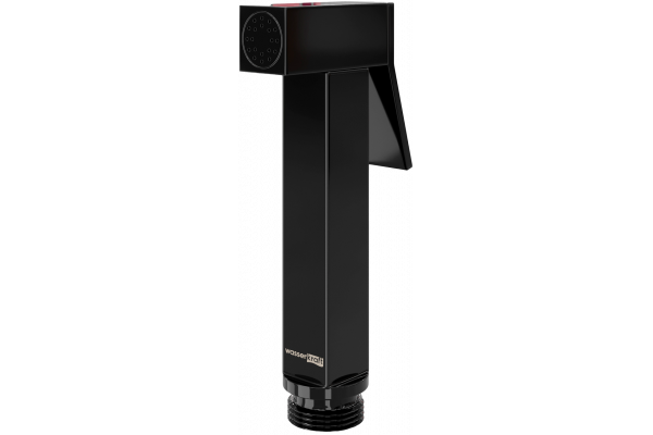 Гигиенический душ Wasserkraft A214 с фиксатором, цвет черный, штанга 11.7 см