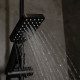 Душевая стойка Wasserkraft A27701 черная матовая цвет черный, штанга 113 см