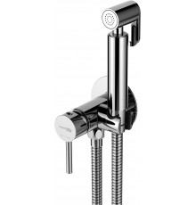 Гигиенический душ Wasserkraft A70138 со смесителем, С ВНУТРЕННЕЙ ЧАСТЬЮ, хром в современном стиле