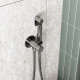Гигиенический душ Wasserkraft A70138 со смесителем, С ВНУТРЕННЕЙ ЧАСТЬЮ, хром в современном стиле