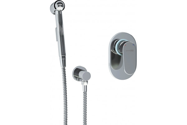 Гигиенический душ Wasserkraft A15357 шланг 120 см хром,  в современном стиле