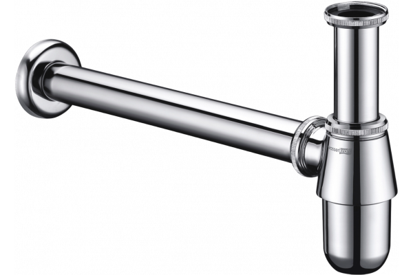 Сифон для раковины Wasserkraft A071 хром, выпуск боковой