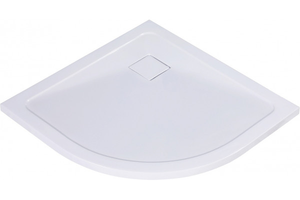 Поддон для душа Wasserkraft Dinkel 58T01 90x90 четверть круга, низкий