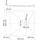 Поддон для душа Wasserkraft Dill 61T03 90x90 квадратный, низкий