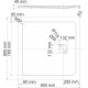 Поддон для душа Wasserkraft Neime 19T03 90x90 квадратный, низкий