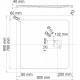 Поддон для душа Wasserkraft Rhin 44T03 90x90 квадратный, низкий