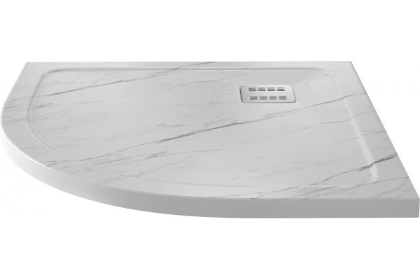 Поддон для душа Wasserkraft Rhin 44T01 90x90 четверть круга, низкий