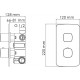 Термостатический смеситель Wasserkraft Naab 8644 Thermo С ВНУТРЕННЕЙ ЧАСТЬЮ термостат, хром
