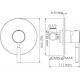 Гигиенический душ Wasserkraft A14156 шланг 100 см хром,  в современном стиле