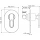 Гигиенический душ Wasserkraft A111857 шланг 120 см хром,  в современном стиле