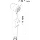 Гигиенический душ Wasserkraft A11057 шланг 120 см хром,  в современном стиле