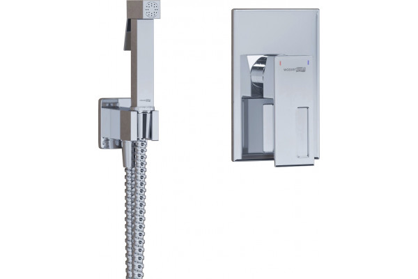 Гигиенический душ Wasserkraft A15156 шланг 100 см хром,  в современном стиле